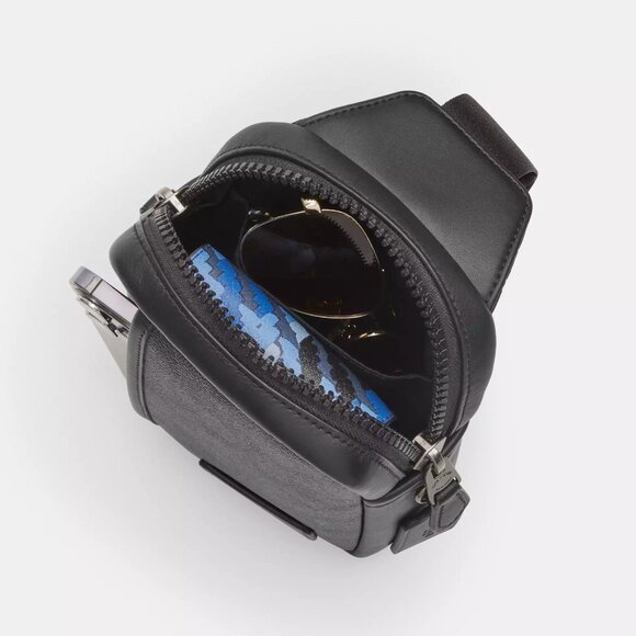 NWT Coach CW347 Edge L Pack Backpack Sling Bag Gunmetal/Charcoal/Black *SEALED* - Picture 5 of 9